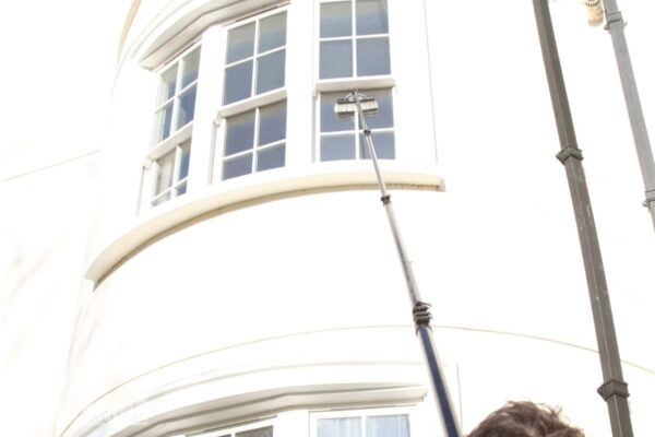 Water Fed Long Pole Window Cleaning in Lutterworth